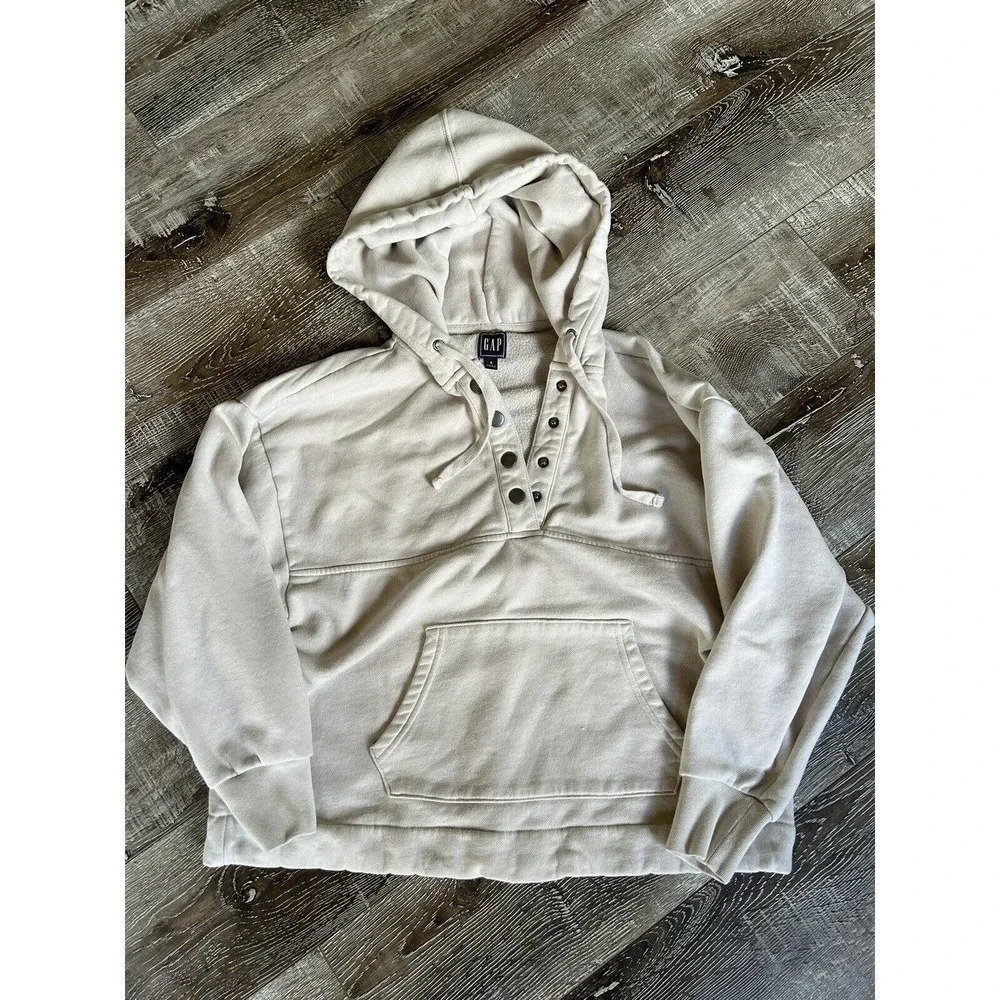 Gap Women’s Snap Button Hoodie Size Small